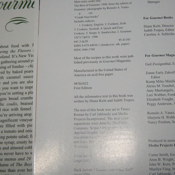 The Best Of Gourmet - 1996 First Edition - Picture 9 of 9